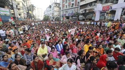 Bangladesh Hindus participate in a rally demanding 1735572195336