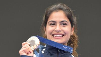 Manu Bhaker had won two bronze medals at the Paris 1734973961937