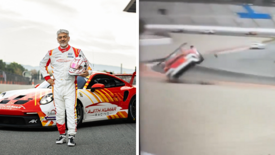 Ajith Kumar Survives Second Scary Crash: Fans Worry About His Safety